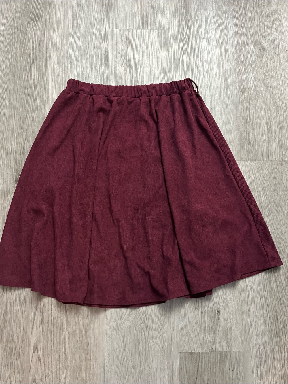 🔥321–Women's Burgundy A-Line Skirt